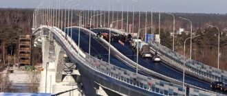 Дубна — Вид на мост через реку Волга